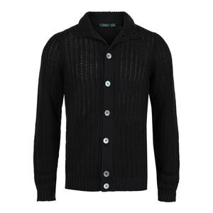 Slowear Zanone Cable Knit Jacket Blue Mens
